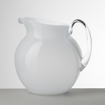 Palla Opaque White Pitcher 8 1/4